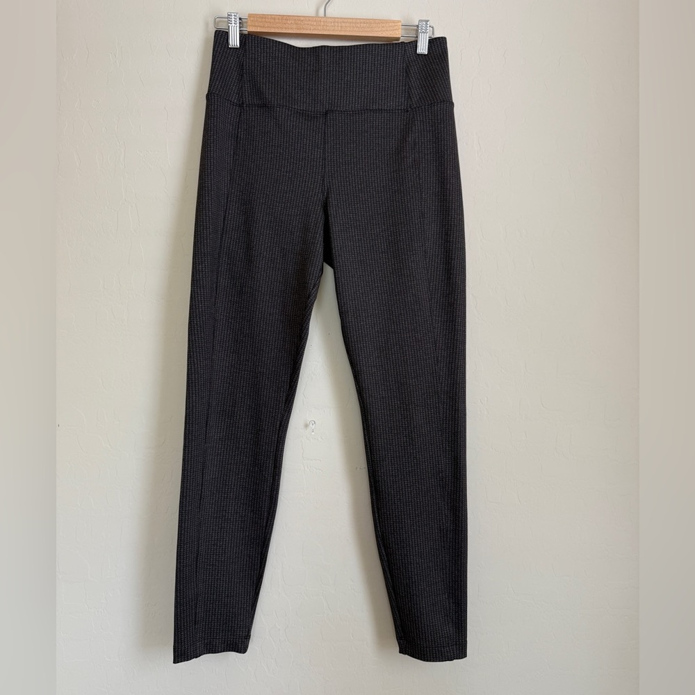 Athleta Delancey Houndstooth Tight Pant Legging Women Medium Black Brown - Picture 3 of 14